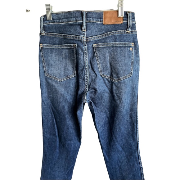 Madewell 10" High-Rise Skinny Jeans in Danny Wash: TENCEL™ Denim Edition Sz 26 - Picture 9 of 13